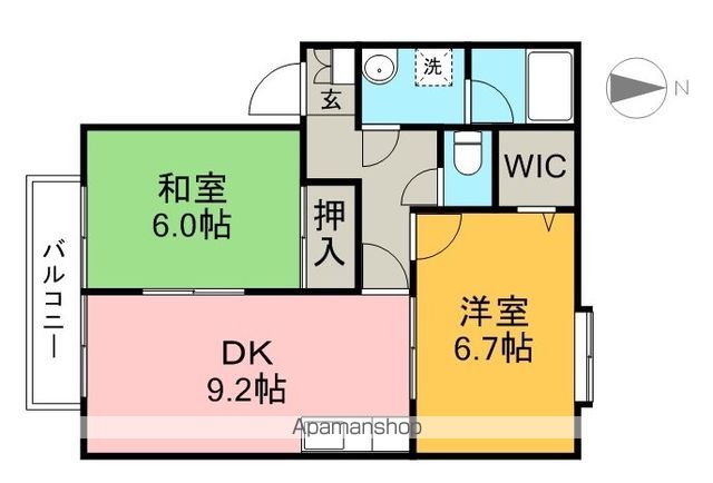 フォブール篠原の間取り写真