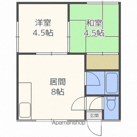 飛鳥マンションの間取り写真