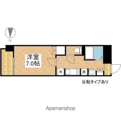 愛知県名古屋市中区丸の内１丁目[1K/24.84m2]の間取図