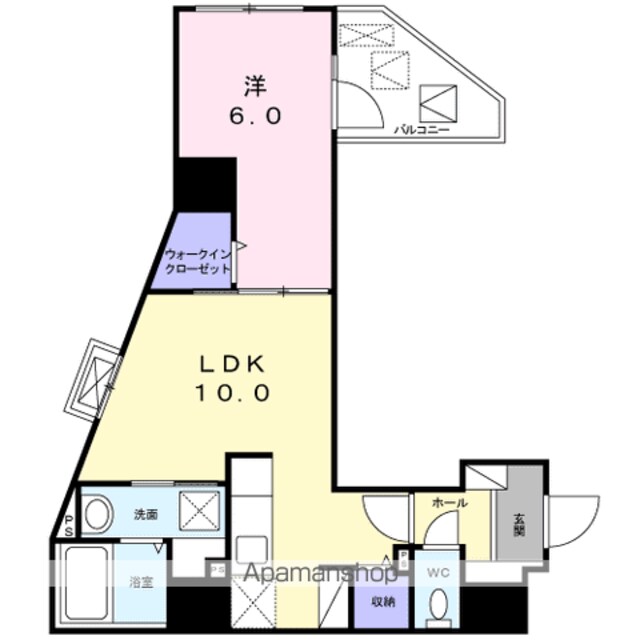 Ｇｒａｃｅ世田谷[1LDK/40.43m2]の間取図