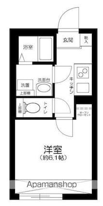東京都荒川区南千住５丁目[1K/20m2]の間取図
