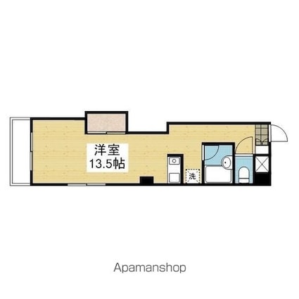 日正山越ハイツ１[1R/29.7m2]の間取図