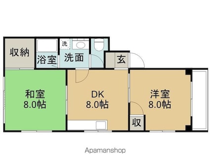 ジョイント[2DK/51.03m2]の間取図