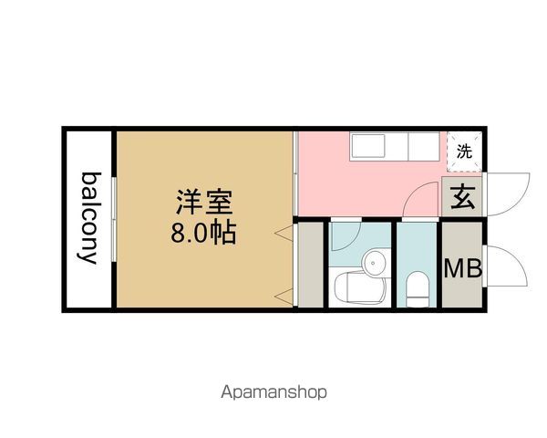 己斐西ハイムの間取り写真