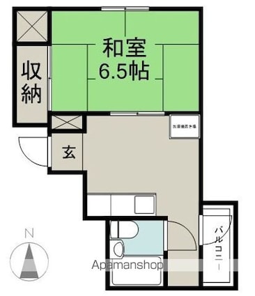 クーフナガノ[1R/28m2]の間取図