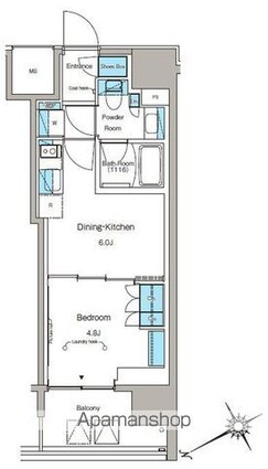 ルフォンプログレ蔵前プレミア[1DK/27.9m2]の間取図