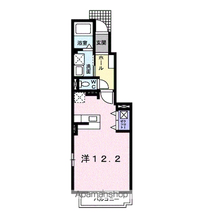 フォルトグランデ　Ⅰ[1R/32.9m2]の間取図