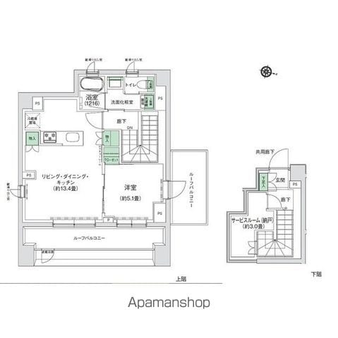 スタイリオ三軒茶屋の間取り写真