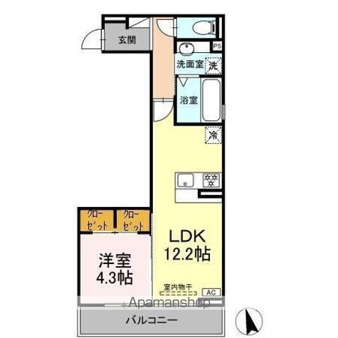 DーCHAMBRE掛樋の間取り写真