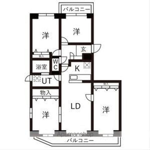 BRO北野の間取り写真
