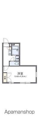 レオパレス古城[1K/24.84m2]の間取図