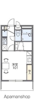 レオパレス川添[1K/23.18m2]の間取図