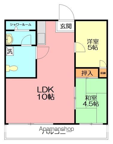 コーポ田中の間取り写真