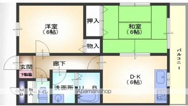 都ヴィレッヂ新涯の間取り写真