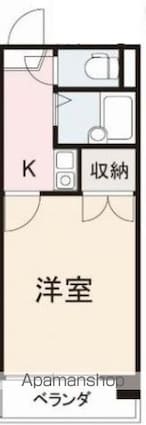 コート松島Ⅳ[1K/20.65m2]の間取図