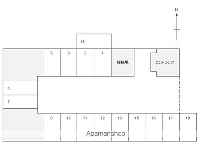 和歌山県和歌山市黒田[2DK/43.3m2]の配置図