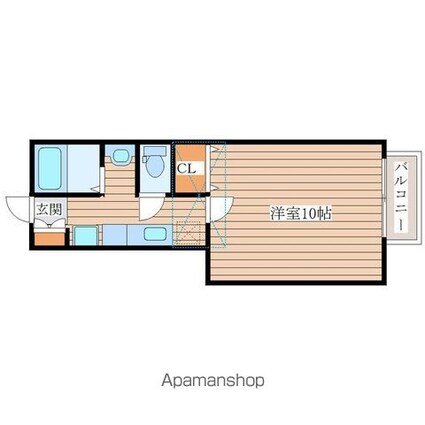 宮城県仙台市青葉区愛子中央５丁目[1K/30.32m2]の間取図
