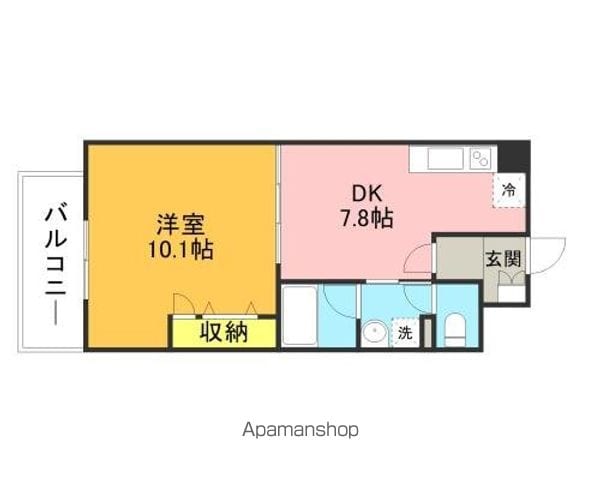 福岡市早良区高取のマンションの間取り