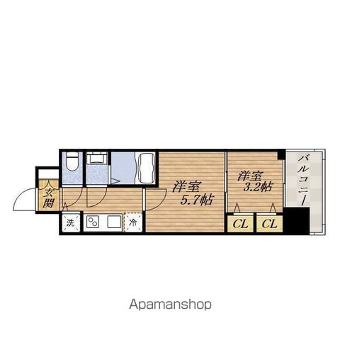 SーRESIDENCE日本橋QUALIERの間取り写真