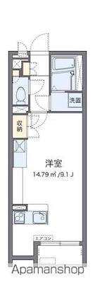 ミランダラフィーナⅡ[1R/26.5m2]の間取図