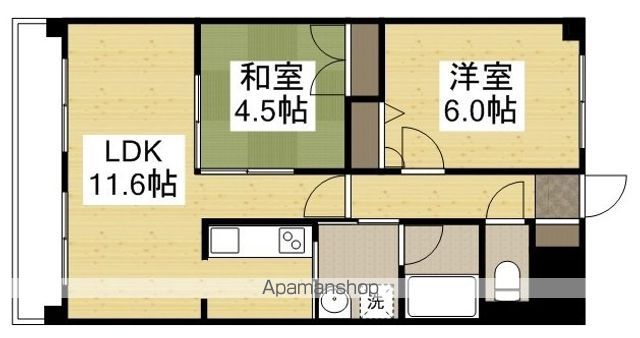 ルネス倉敷の間取り写真