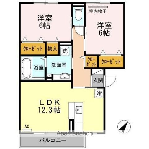 オッツ春日の間取り写真