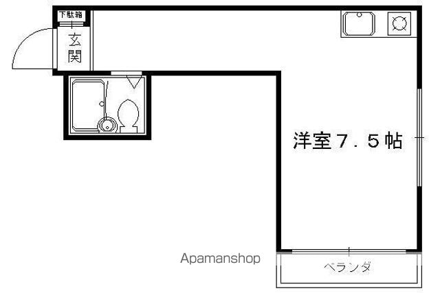 衣笠赤阪町マンションの間取り写真