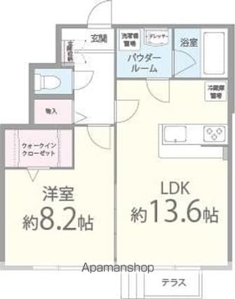 Ｃａｓａ横町[1LDK/52.16m2]の間取図