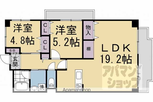 ネオコーポ東山の間取り写真