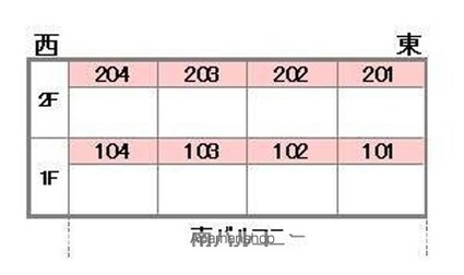 フォブール小栗[3DK/57.13m2]の配置図