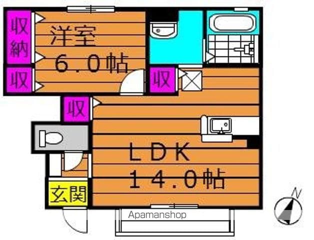 ラビンブルーの間取り写真