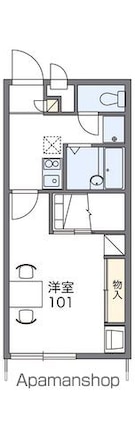 レオパレスコンフォール・タナカ[1K/23.18m2]の間取図