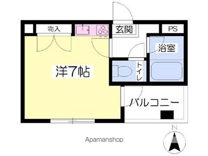 八九十ビル[1R/18.88m2]の間取図
