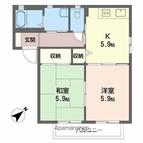 グレース曙 C棟の間取り写真
