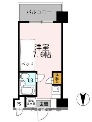 ベルハウス[1R/17.41m2]の間取図