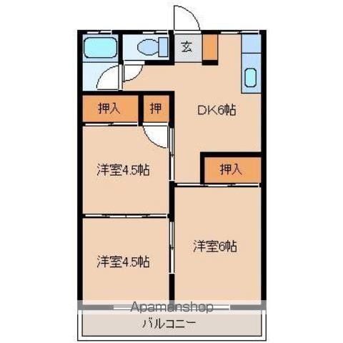 第5メゾン半九の間取り写真
