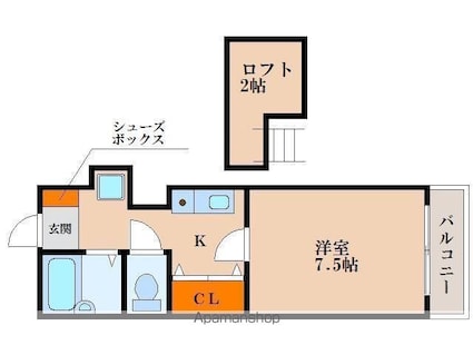 センチュリーワン[1R/32.66m2]の間取図