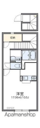 レオネクストグリーンパル野市Ⅲ[1K/37.26m2]の間取図