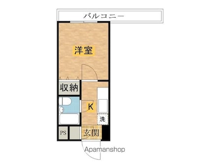 リバービレッジ[1R/19.44m2]の間取図