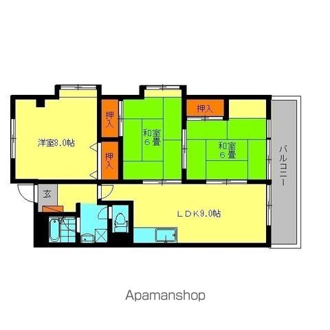 【ユアーズマンション２１の間取り】