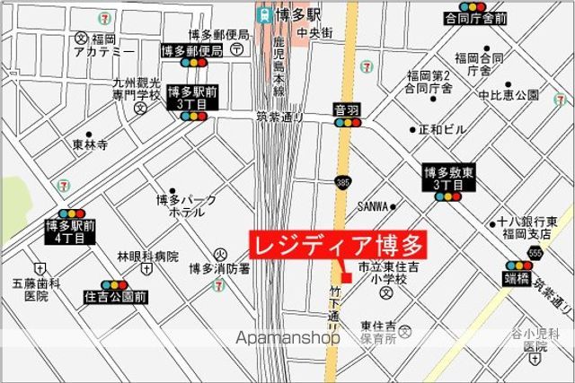 レジディア博多 1311 ｜ 福岡県福岡市博多区博多駅南１丁目15-29（賃貸マンション1R・13階・23.56㎡） その8