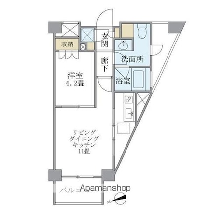 リマーブルヒラタ[1LDK/37.62m2]の間取図