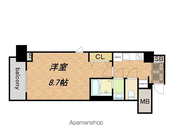コンフォリア心斎橋EASTの間取り写真