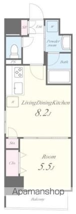 Ｕｎｅ　Ｌｕｍｉｅｒｅ[1LDK/34.59m2]の間取図