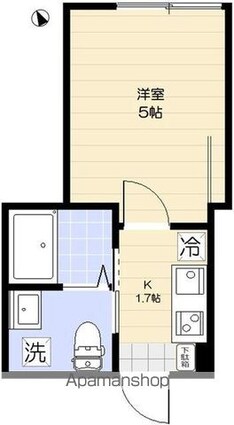 パークサイド東武練馬[1K/15.79m2]の間取図