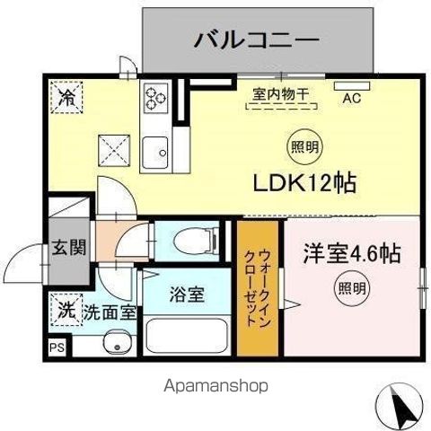 ストレイト葛葉の間取り写真