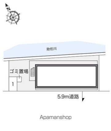 レオパレスリバーサイドタイラ[1K/22.7m2]の駐車場2