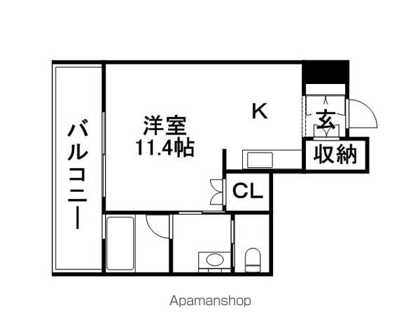ラフィネタワー札幌南3条の間取り写真