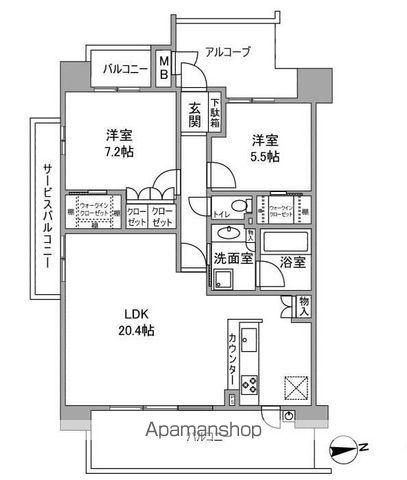 【リベール城東関目の間取り】