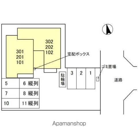 ＤーＲＯＯＭ和歌山四番丁 201 ｜ 和歌山県和歌山市四番丁8-2､9（賃貸アパート2LDK・2階・64.78㎡） その7